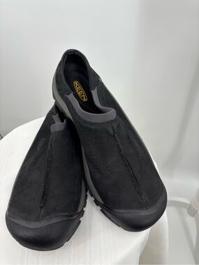 Keen Targhee II SoHo Slip-on Black Leather Hiking Shoes Size 11